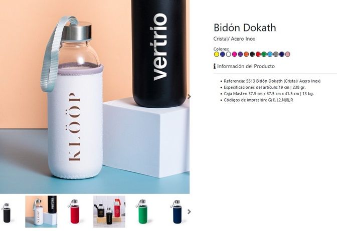 Garrafas modelo Dokath Garrafas modelo Dokath