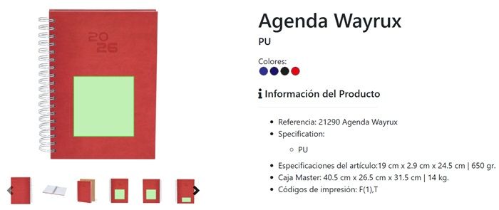 Agendas promocionales Agendas promocionales