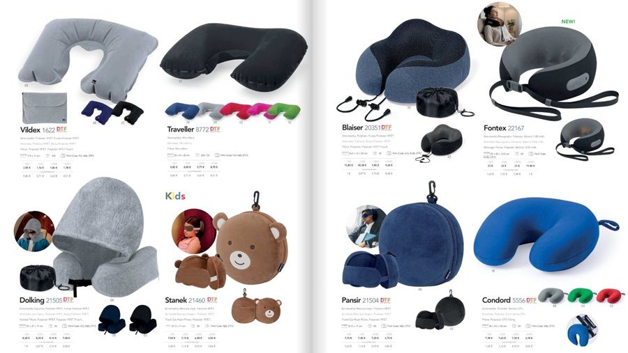 Almohadilla de viaje personalizada